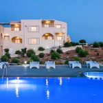 Hotel front view from swimming pool